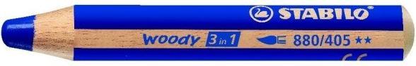 Image du produit STABILO woody 3 en 1 crayon de couleur (Bleu outremer, 1 x)