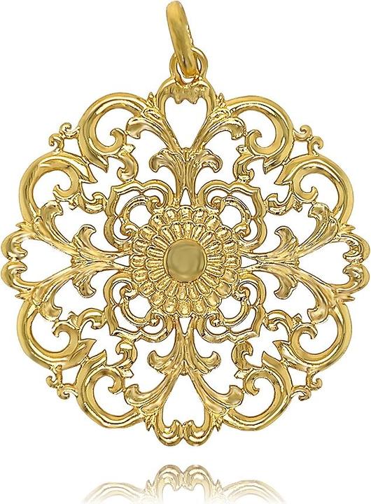 Leyda Anhänger Amulett (vergoldet 750 / 18 K Gold, Silber 925)
