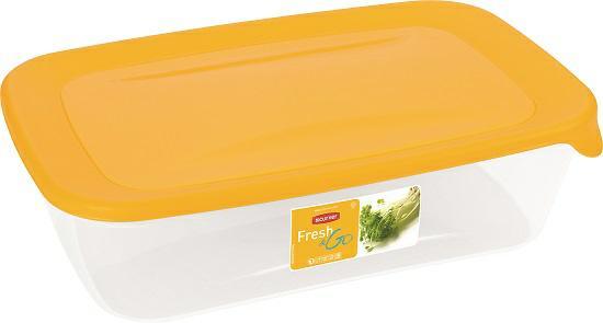 Actual product image Curver „Fresh&Go“ Lebensmittelbehälter, Rechteckig 1L /Gelb/ Transparent (1 l)