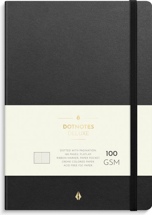 Mayland-Burde Burde DotNotes Deluxe A5 noir (A5, Non contraignant, Allemand)
