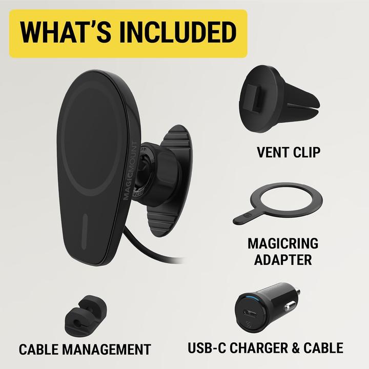 Produktbild Scosche magicMOUNT Pro Charge 6 Vent/Dash - Magnetische