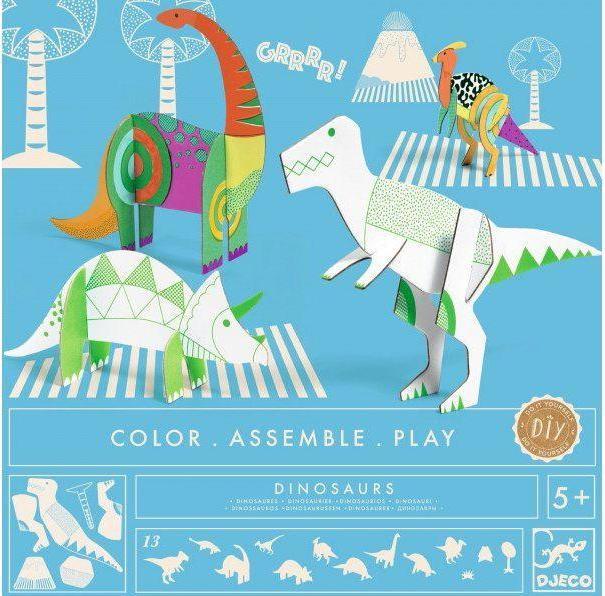 Actual product image Djeco 3D dinosaurs