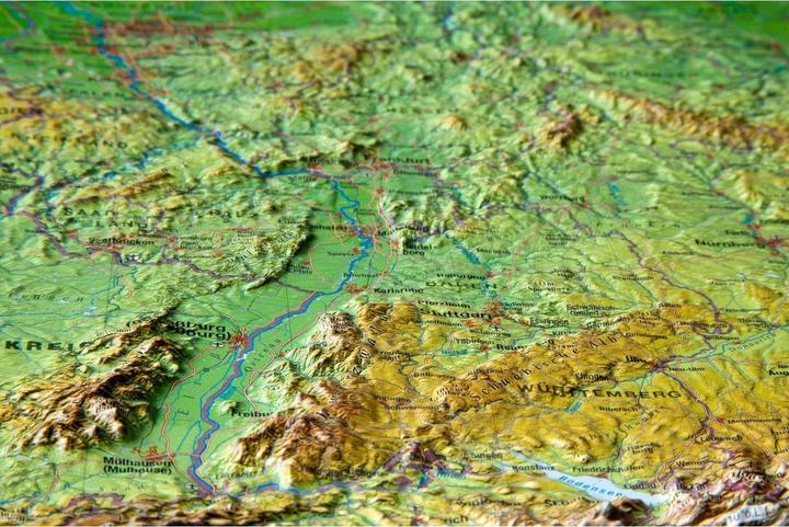 Produktbild 3D Reliefkarte Deutschland