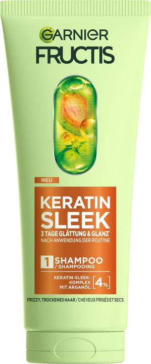 Actual product image Garnier Fructis Keratin Sleek (200 ml, Liquid shampoo)