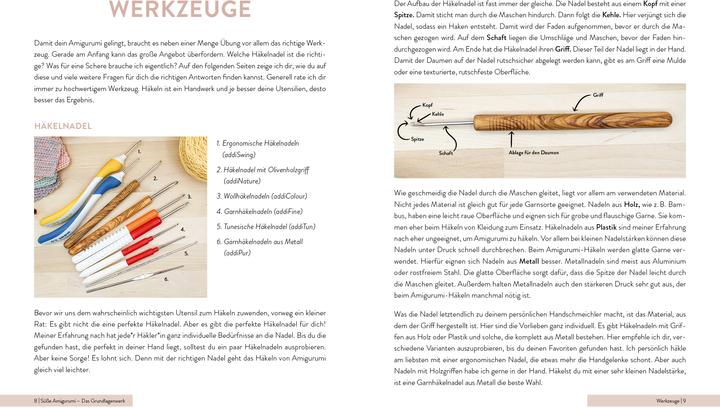 Nährwerte und Zutaten Süsse Amigurumi – Das Grundlagenwerk (Deutsch, Simone Conrad, Inga Borges, byfrauline, ms.eni, 2023)