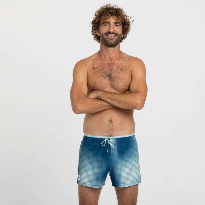 Produktbild Nabaiji Schwimmshorts Herren kurz - 100 Camo blau (XL)