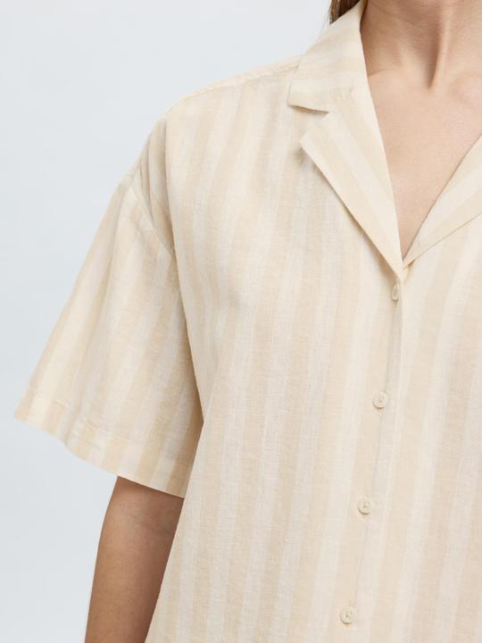 Immagine prodotto Selected Homme Kurzarm Bluse aus Leinengemisch (38)