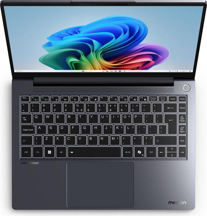 Produktbild Medion SPRCHRGD 14 S1 Elite MD62637 (14", Snapdragon X Elite X1E-78-100, 16 GB, 512 GB, Eng. Int.)