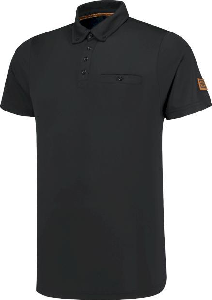 Tricorp 204001BlackL Poloshirt Premium Button Down (L)