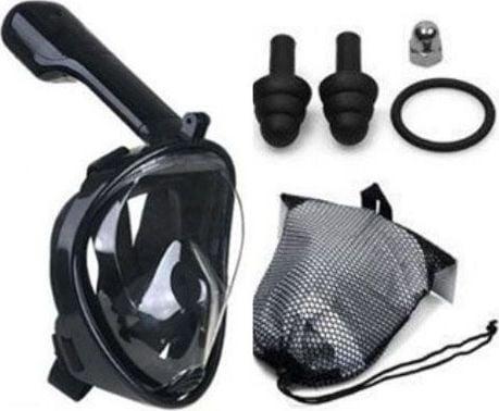 Produktbild Ikonka Snorkeling mask, L/XL, black universal (L, XL)