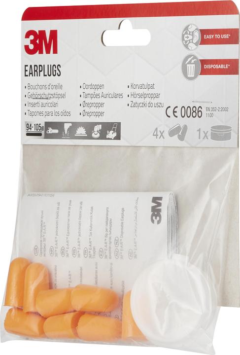 Image du produit 3M Bouchons d'oreille, orange (8 x)