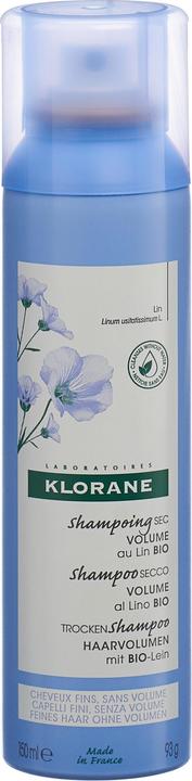Klorane Volumen-Trockenshampoo mit BIO-Lein (150 ml, Trockenshampoo)