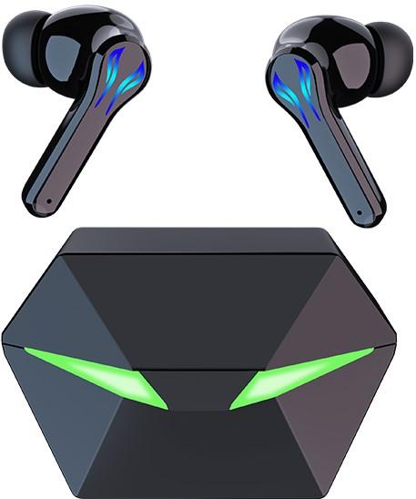 Immagine prodotto PhoneLook Cuffie wireless da gioco in-ear TWS P86 con Bluetooth 5.1 dal design futuristico e luce LED inclusa (Senza fili)