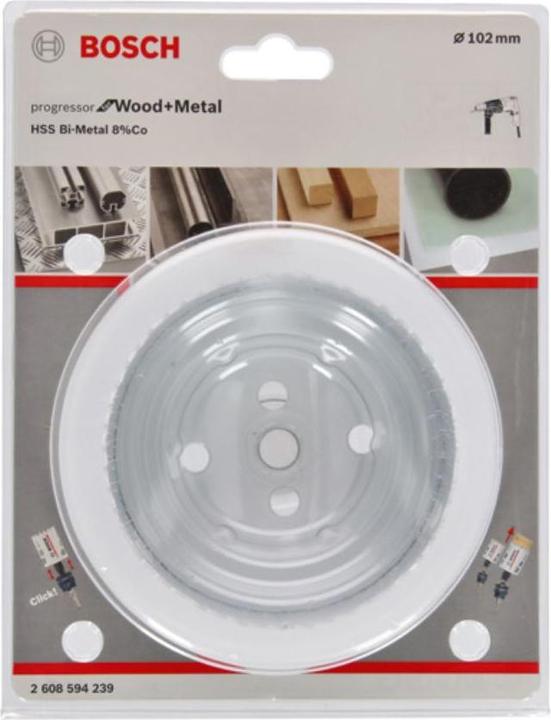 Actual product image Bosch Professional Zubehör Saw blade HSS-Co Bi-Metal SDS-Click (102 mm)