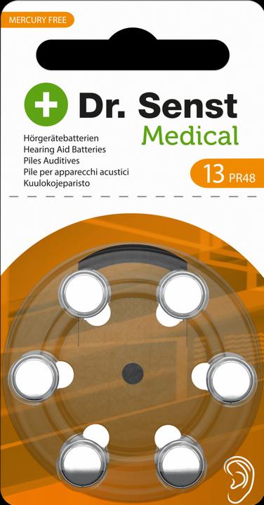 Produktbild Dr. Senst 1x6 Medical Hörgeräte Batterien Typ 13 (6 Stk., CR2032)