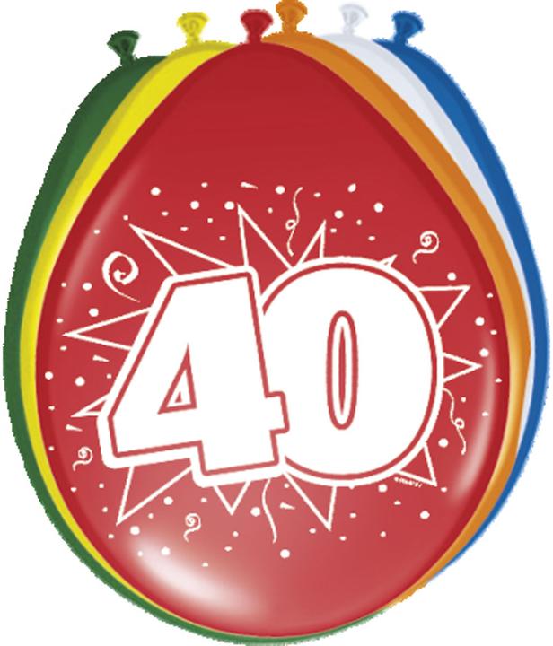 Actual product image Folat Number of balloons 40 years (8 x)