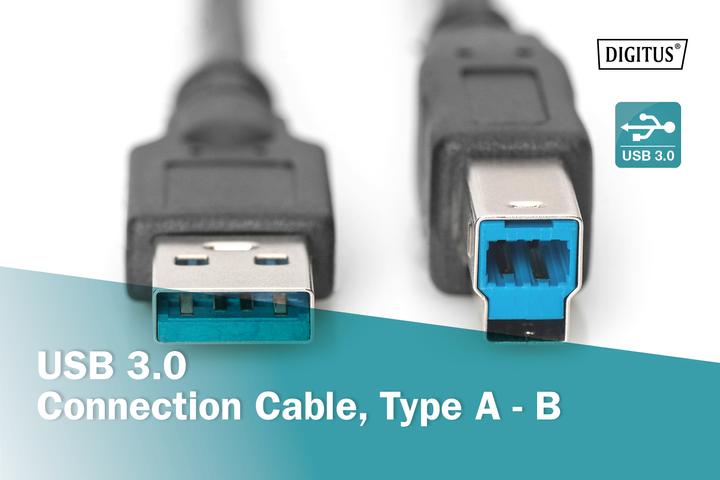 Actual product image Digitus USB A – USB B (1.80 m, USB 3.2 Gen 1)