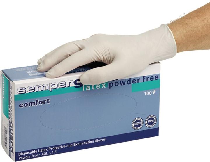 Image du produit Semperguard Gants en latex naturel à usage unique (L)