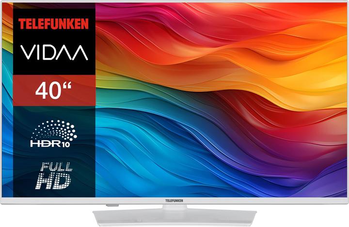 Produktbild Telefunken Fernseher 40 Zoll Smart TV VIDAA XF40VP750M-W Full HD Fernseher HDR TV mit Triple-Tuner (40", LED, Full HD, 2025)