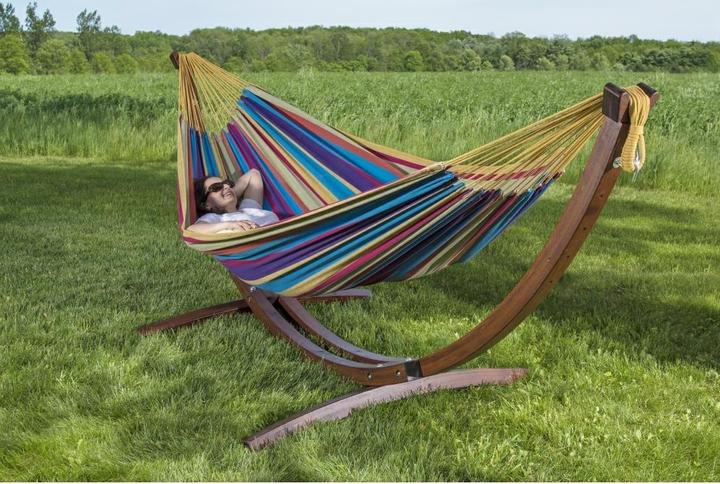 Actual product image Vivere Double Hammock Wooden Frame (204 kg)