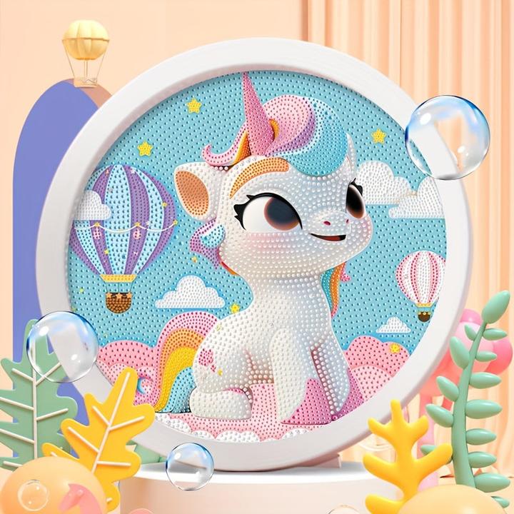 Produktbild Activity Board 1 Stück Einhorn Set DIY Einhorn Diamant Malerei handgefertigt, Handwerk Geschenk, DIY-Schmuck