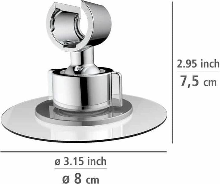 Actual product image Wenko Shower head holder 360° chrome