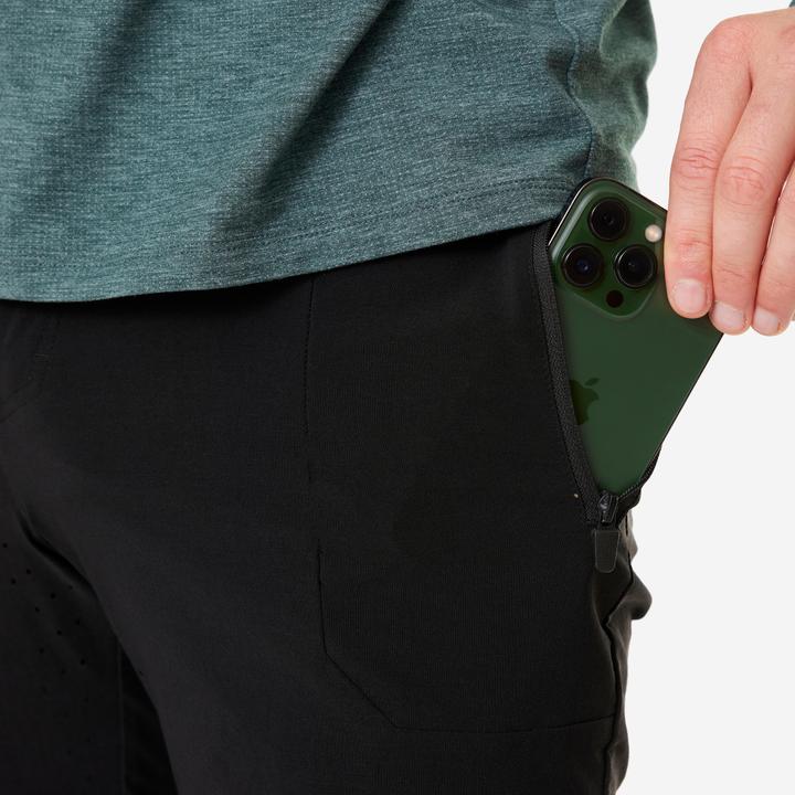 Produktbild Rockrider Radhose MTB Sommer All Mountain leicht und atmungsaktiv Damen/Herren schwarz (L)