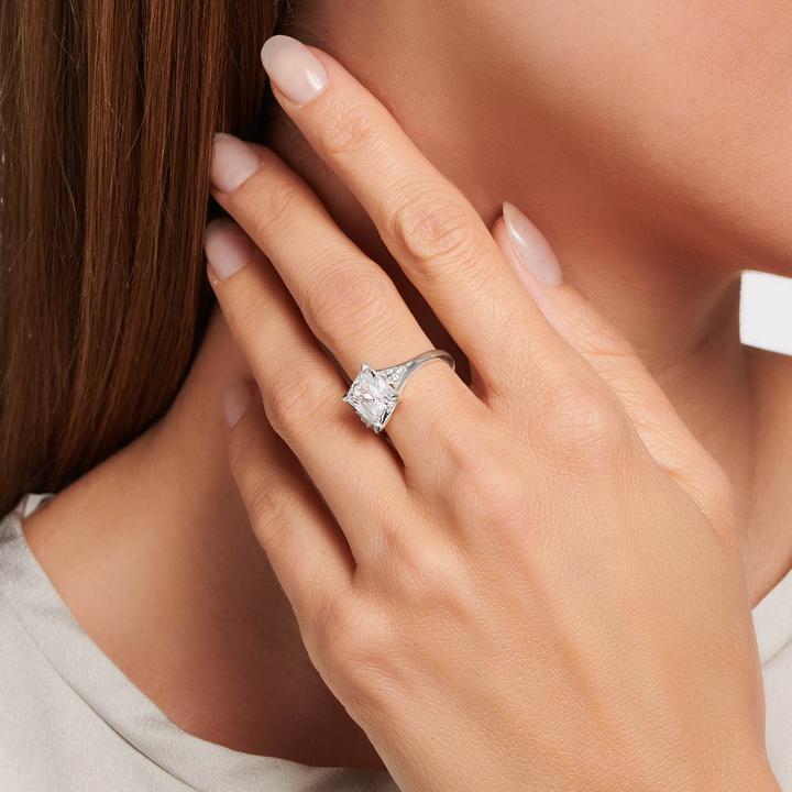 Immagine prodotto Thomas Sabo Anello pietra bianca argento (56, 925 Argento)