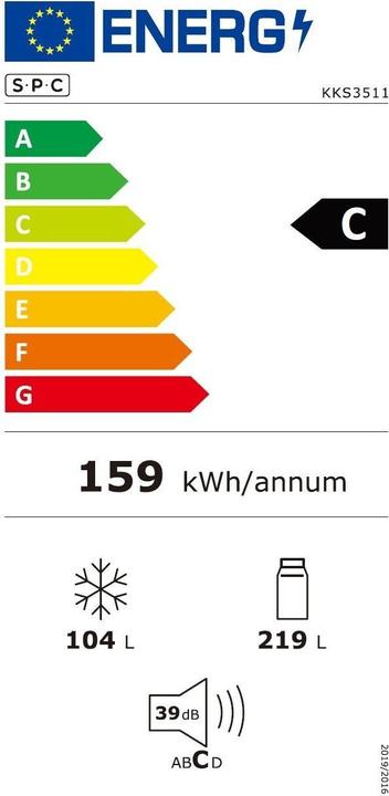 Etichetta energetica SPC KKS3511 (323 l)