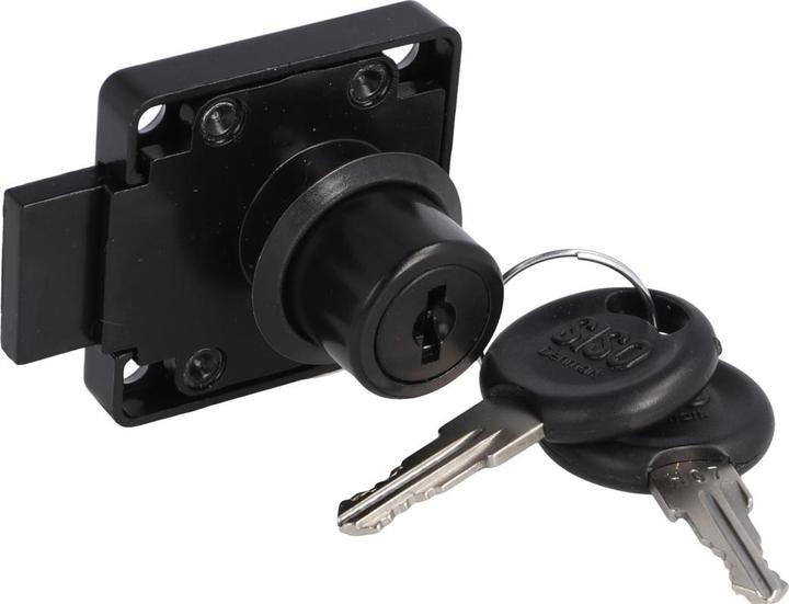 Actual product image Siso Riegelschloss versch., rechts, schwarz