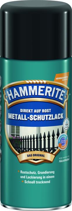 Hammerite Laque protectrice pour métaux (400 ml, Noir mat)