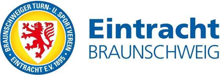 Produktbild Eintracht Braunschweig Logo mit Schriftzug (120 x 42 cm)