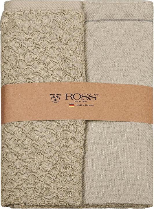 Produktbild Ross 2er Pack Zwirn Halbleinen Geschirrtücher 908 (50 x 50 cm, 50 x 70 cm)