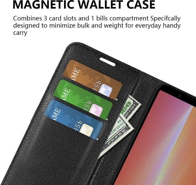 Actual product image MU Classic Litchi Leather Bookcover Series (Sony Xperia 5 V)