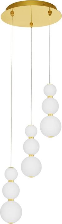 Produktbild Nova Luce PERLA LED Pendelleuchte Gold 23W Warmweiss 150x31cm dimmbar 9695242