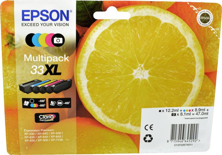 Immagine prodotto Epson 33XL Claria Premium Multipack (M, PBK, FC, Y, C)