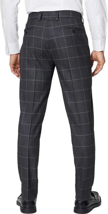 Actual product image Burton Mens Windowpane Check Slim Tailored Suit Trousers (32)