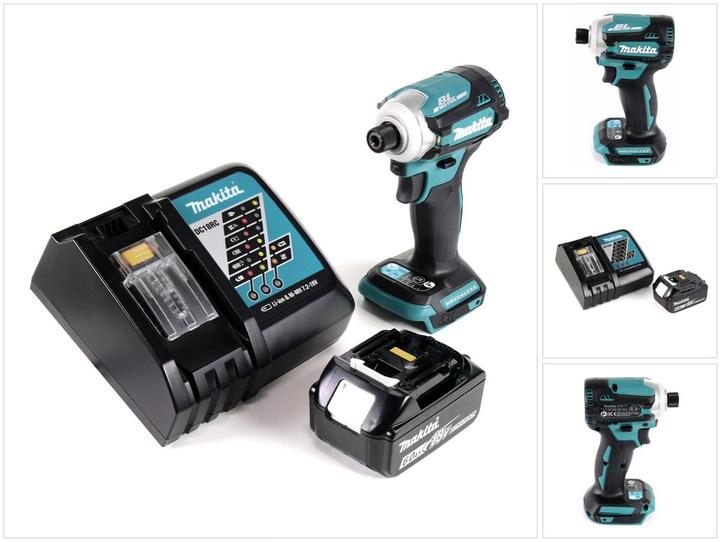 Actual product image Makita DTD 171 RG1 Battery impact wrench 18V 170 Nm 1/4" Brushless + 1x battery 6.0Ah + charger (Rechargeable battery operated)