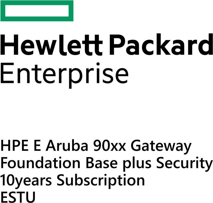 Image du produit HPE E Aruba 90xx Gateway Foundation Base plus Security 10yr Sub E-STU (1 Dispositifs)