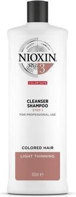 Immagine prodotto Nioxin Sistema 3 Shampoo detergente per capelli fini e diradati dal colore (300 ml, Shampoo liquido)