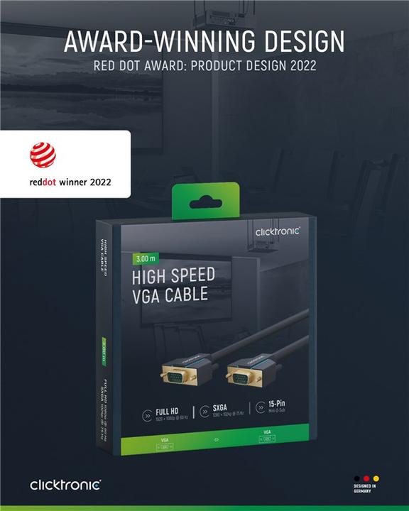 Produktbild clicktronic VGA — VGA (3 m, VGA)