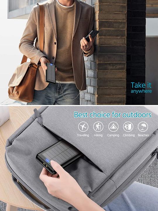 Produktbild PhoneLook Outdoor Power Bank 30000mAh Doppel USB 15W LED High Capacity (30000 mAh, 15 W)