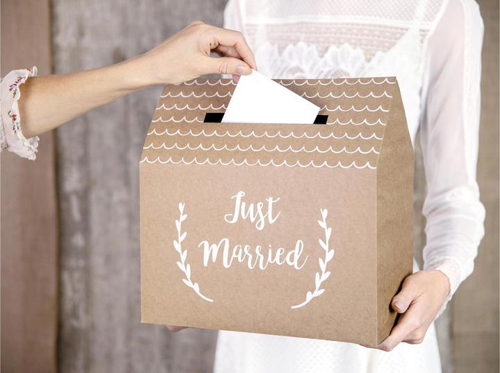 Immagine prodotto Partydeco Scatola di biglietti Just Married