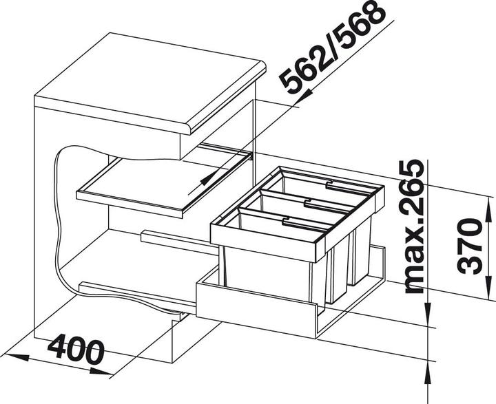Actual product image Blanco Flexon II 60/3 (45 l)