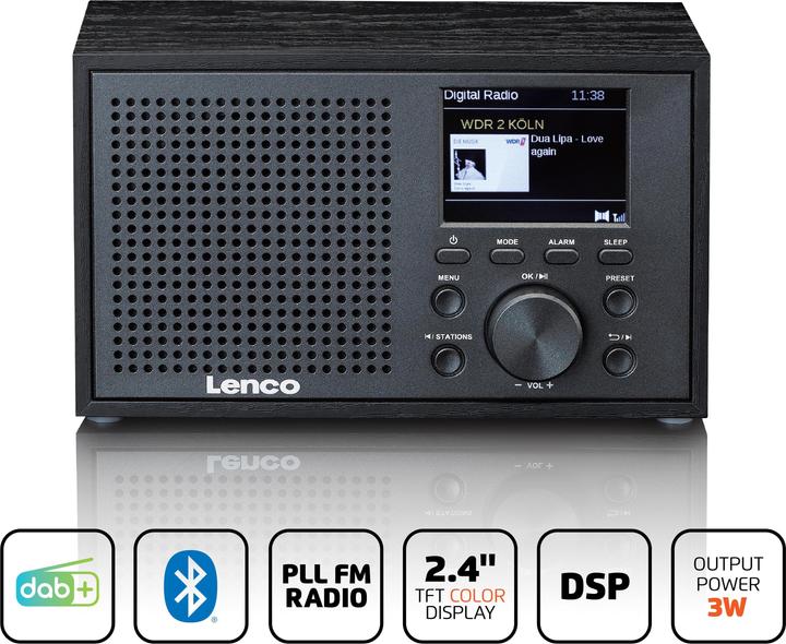 Produktbild Lenco DAR-017BK (DAB+, UKW, Bluetooth)