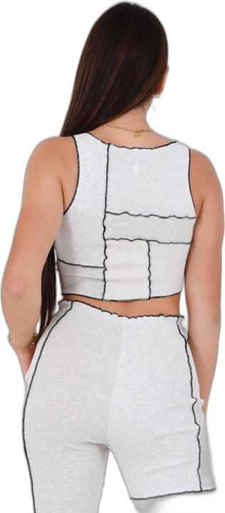 Actual product image Sixth June ' crop top t-hirt ixth june mix fabric (S)