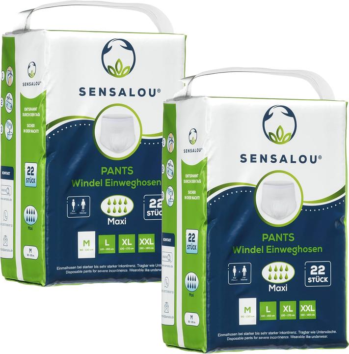 Produktbild Sensalou Windeln für Erwachsene Inkontinenz Pants (44 x, M)