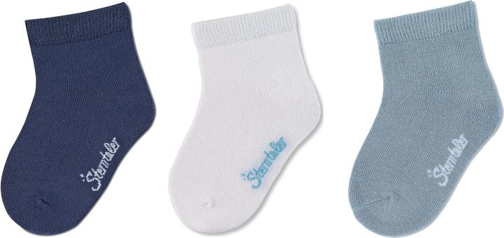 Sterntaler Socken 3er Set Blau Gr. 19/22 (3er Pack, 19 - 22)