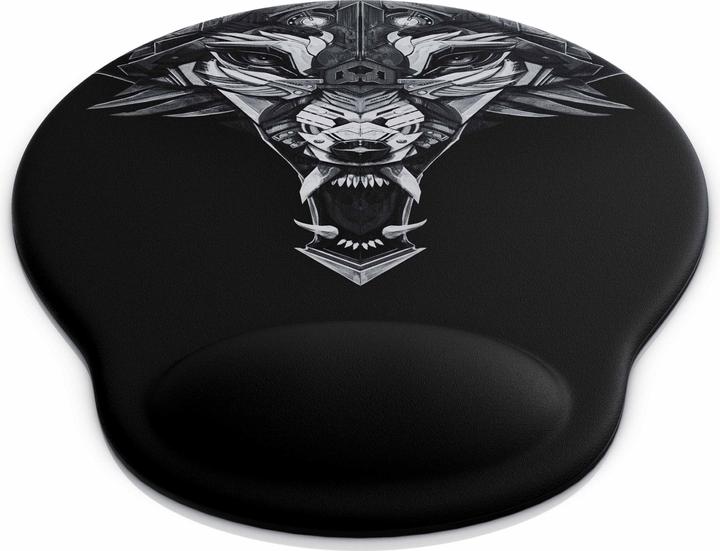Produktbild Titanwolf Gaming Mauspad mit Handgelenkauflage, Office Gel Mausmatte mit Handgelenkpolster, schwarz