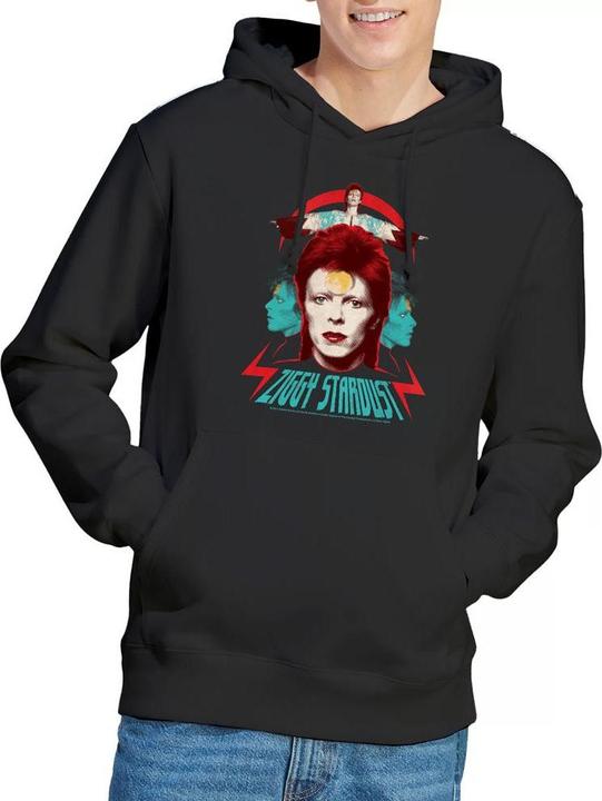 Immagine prodotto David Bowie Ziggy Heads Felpa con Cappuccio Uomo (M)